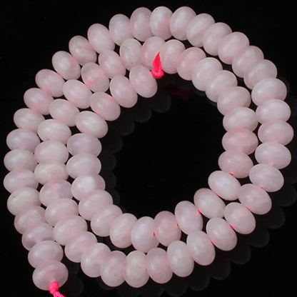 Natural Stone Rondelle Beads - 5x8mm Tourmaline, Citrine & Quartz Loose Beads for DIY Bracelets
