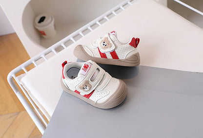 2025 Toddler Shoes — PU Leather Soft-Sole Sneakers for Baby Boys & Girls, Ergonomic First-Step Sport Shoes