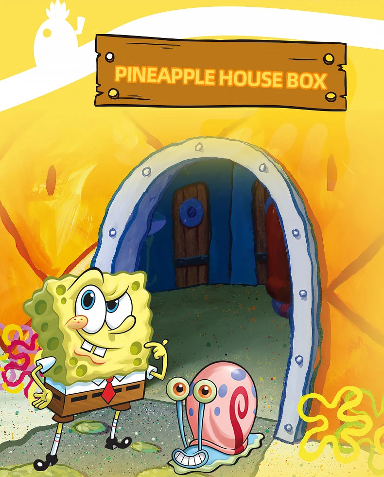 Spongebob Building Blocks Set — Patrick Star, Krusty Krab & Squidward Tentacles Desktop Model Toy for Kids & Gifts
