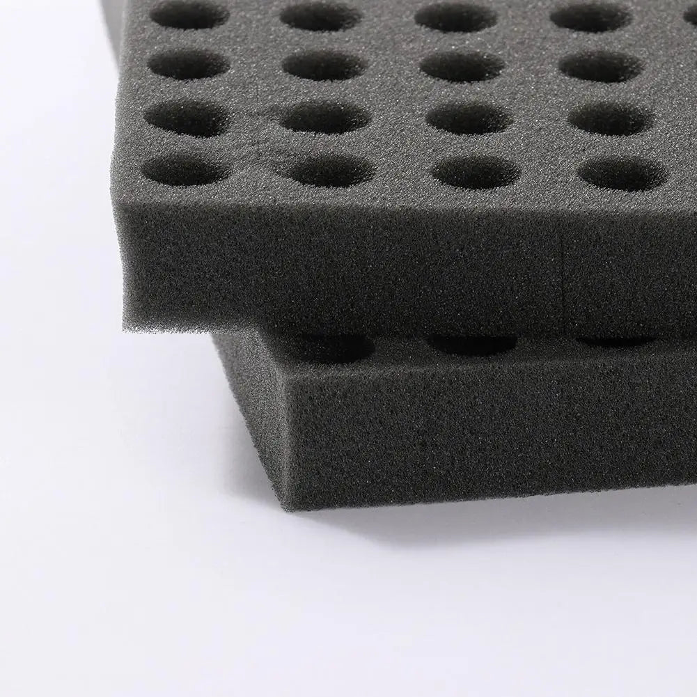 Black Seedling Sponge Sheet - Soilless Hydroponic Cloning Collar for Garden Pots, Nursery & Plant Cultivation