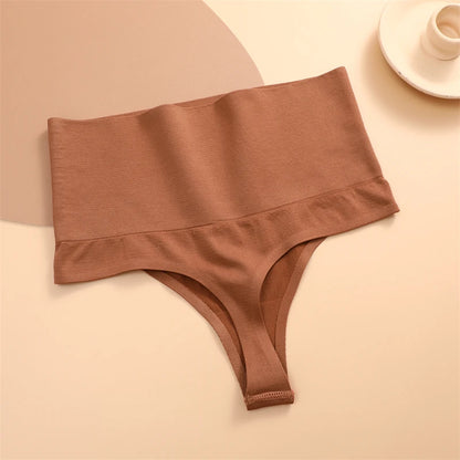 FINETOO High Waist Butt Lifter Thong Panties – Sexy Tummy Control, Belly Shaping Cincher, Slimming Shapewear for Women