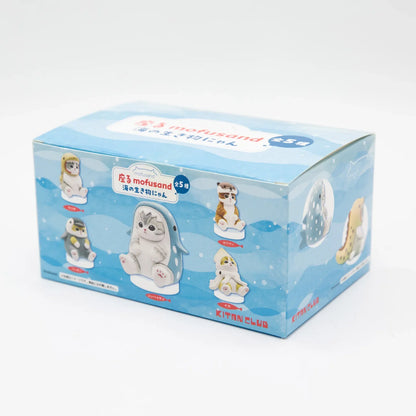 Mofusand Marine Animal Cat Figures - Cute Blind Box Collectibles and Desk Ornaments Gift Set