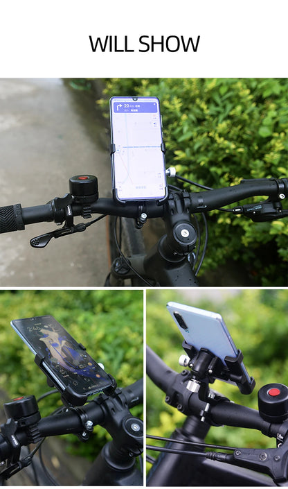 ThinkRider Anti-Vibration Bicycle Phone Mount for Mountain & Road Bikes – Navigation & Mobile Stand for E-Bikes
