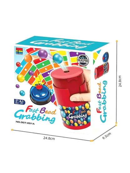 Fast Bead Grab Board Game — Two-Player Strategy Game with Bells, Fun Interactive Game for Kids & Adults