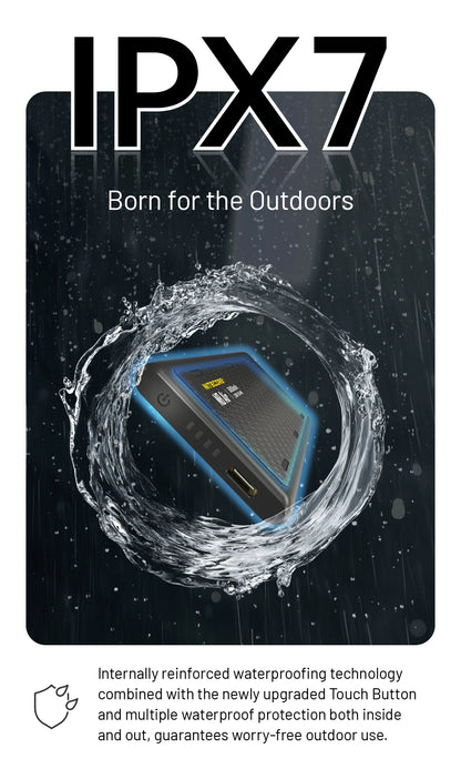 NITECORE NB Air 5000mAh Power Bank – IPX7 Waterproof, 18W USB-C Fast Charge, PD QC3.0 for Smartphones
