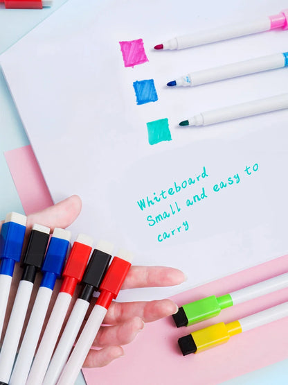 Magnetic Erasable Whiteboard Pen — Colored Blackboard Marker for Classroom, Office, Note-Taking & Teaching Supplies