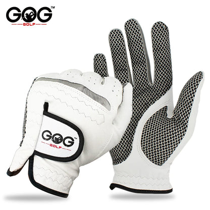 Men’s Golf Gloves – Cabretta Leather Left/Right Hand with Anti-Slip Grip, Soft & Breathable Design