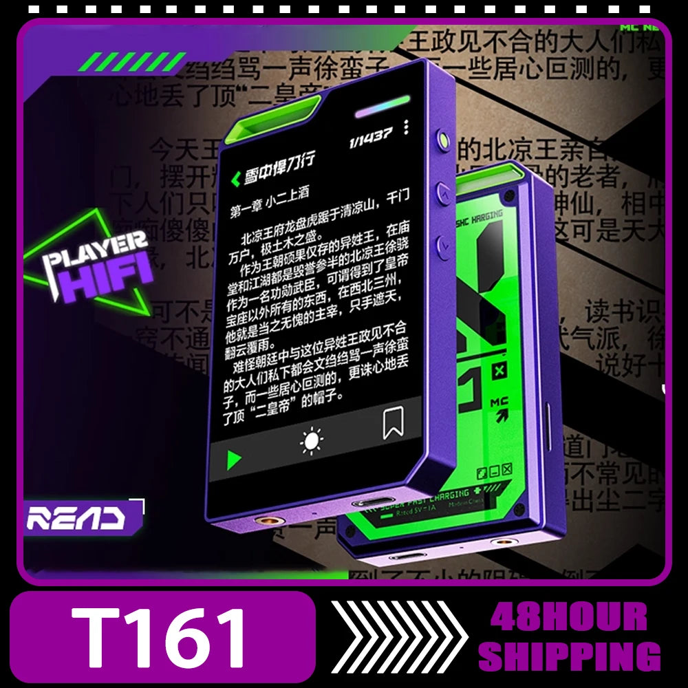 MECHEN T161 Portable MP3/MP4 Bluetooth Music Player - 2.8" IPS HD Display, 720P Camera & Voice Recording