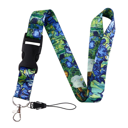 Van Gogh Starry Night Art Neck Strap Lanyard – Keychain Badge Holder for ID, Credit Card & Keys Accessories