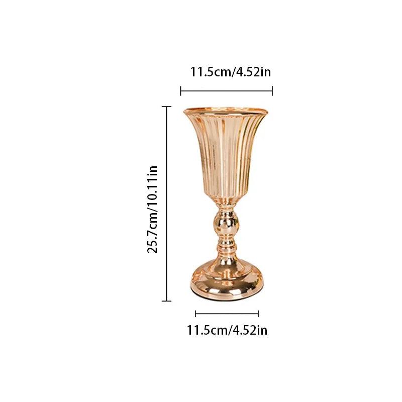 Retro Wrought Iron Flower Pots — Wedding, Dried Flower & Home Decoration Vases for Hotel & Event