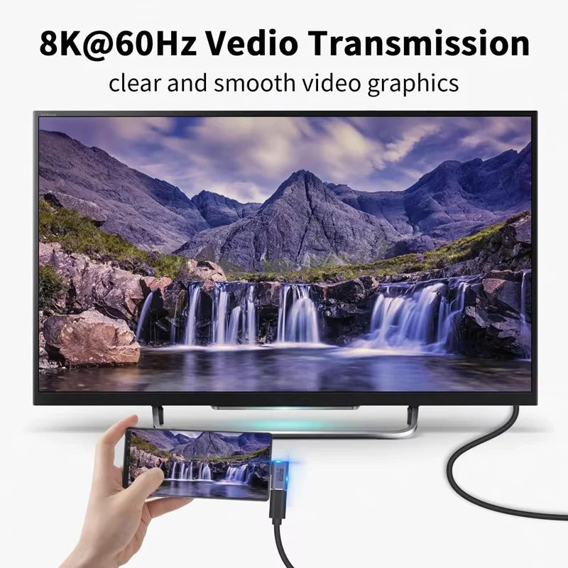 USB-C 4K OTG Adapter - 100W Fast Charging 40Gbps Data Transfer Extension Connector