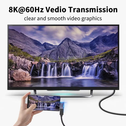 USB-C 4K OTG Adapter - 100W Fast Charging 40Gbps Data Transfer Extension Connector