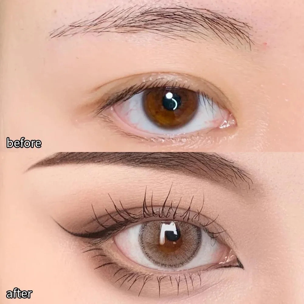 Waterproof Quick-Dry Liquid Eyeliner — Ultra-Fine Matte Black & Brown, Long-Lasting Silkworm Eye Makeup Gift