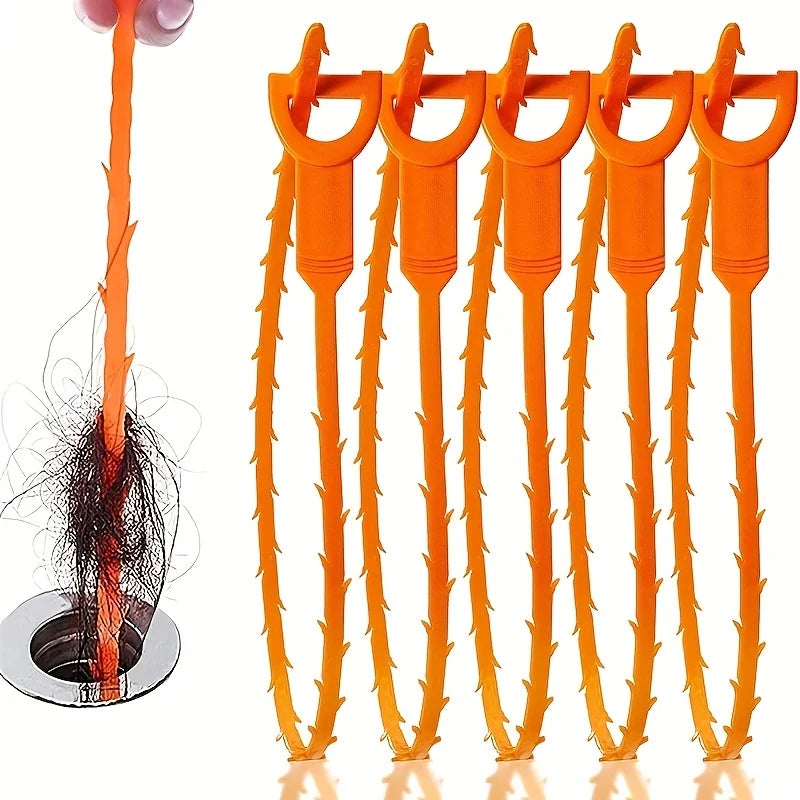Hand Crank Drain Unclogger - Kitchen Sink and Toilet Hair Cleaner Plumbing Tool