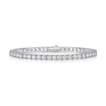 Sterling Silver 925 Moissanite Tennis Bracelet – 0.3CT Full Row Sparkling Moissanite Jewelry