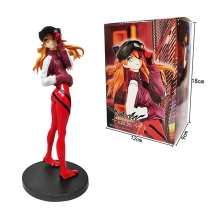 22cm Neon Genesis Evangelion Anime Figure – Asuka Langley Soryu & Rei Ayanami Action Collectible