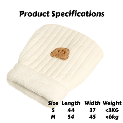 Thermal Plush Cat Cave Bed – Warm Enclosed Snuggle Sack Sleeping Bag for Cats, Hamsters & Small Pets (Winter Cozy Nest)