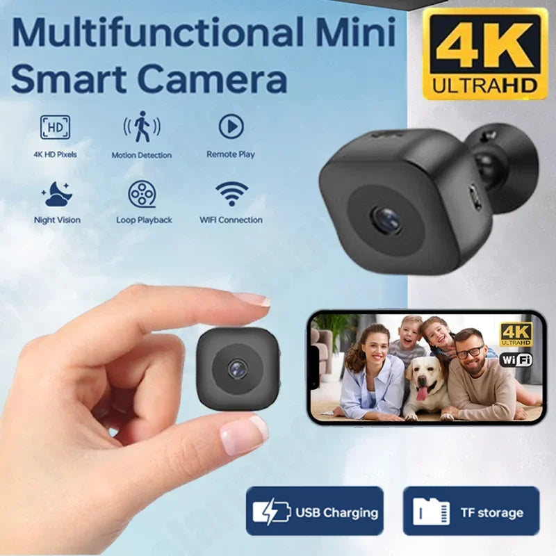 4K Smart Wireless Home Security Camera – HD Battery-Powered Indoor & Outdoor Surveillance for Theft Prevention