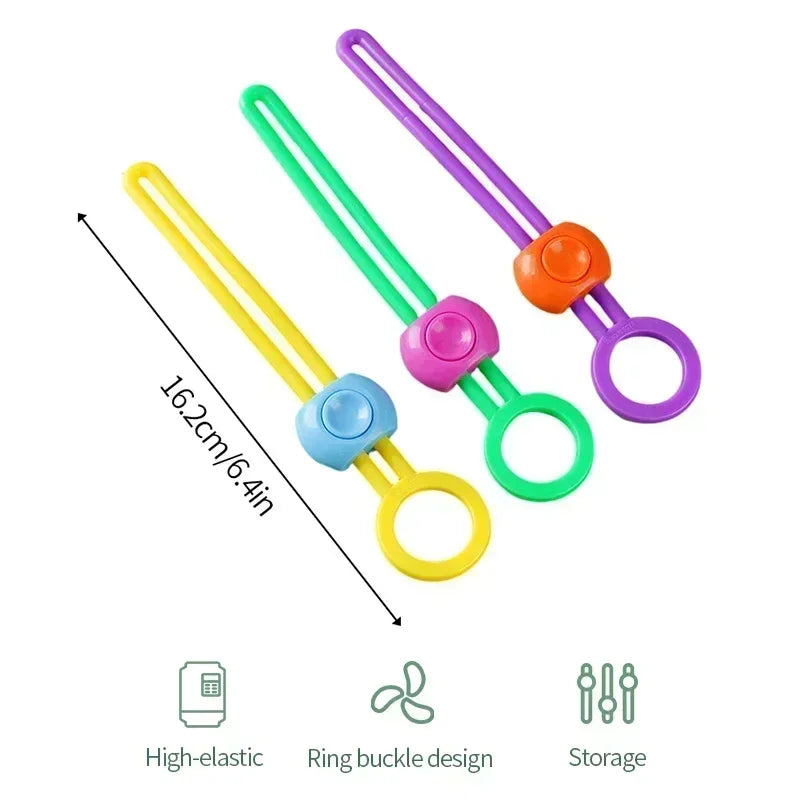 3pcs Food Bag Sealing Strap - Adjustable Freshness Sealing Clips for Portable Data Cable Storage ! Kitchen Gadgets