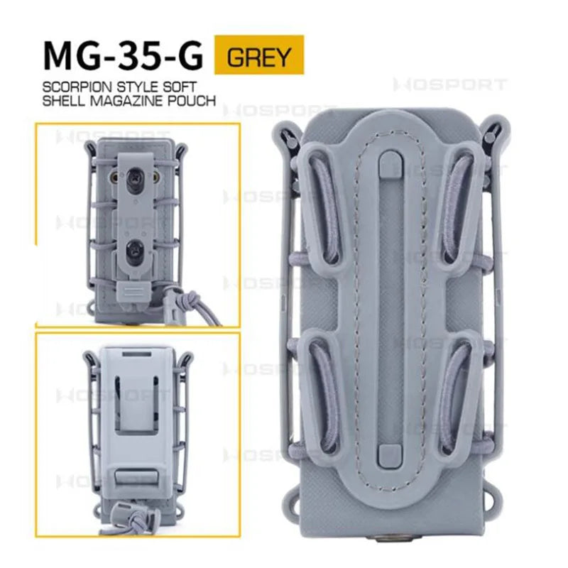 Tactical 9mm Single Magazine Pouch — MOLLE Quick‑Release Holder for Glock, Beretta & P226 Hunting Gear