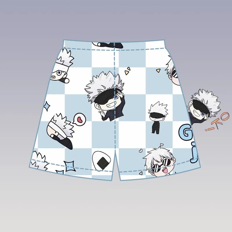 Jujutsu Kaisen Gojo Satoru Anime Pajamas Set – Cute Spring & Summer Couples Homewear, Birthday Gift
