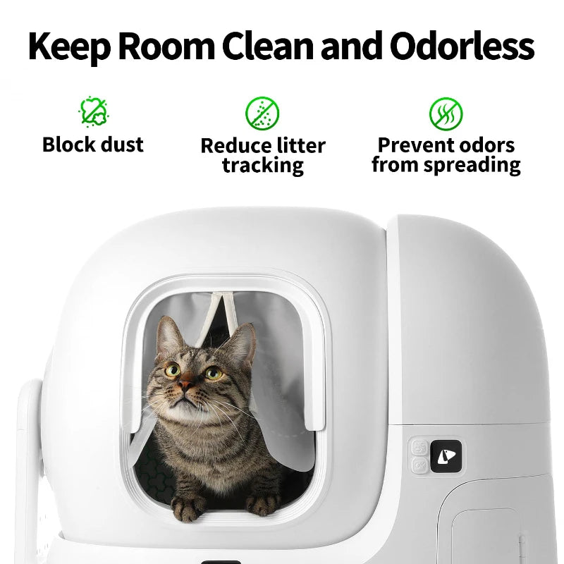 Petkit Smart Cat Toilet Curtain 2.0 – Magnetic Dustproof Litter Box Accessory, Compatible with MAX, MAX 2 & MAX Pro