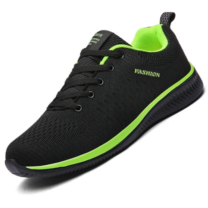 MAEDEF Athletic Shoes for Men – Black Knit Sneakers, Breathable Casual Running, Walking & Gym Shoes for Men & Women