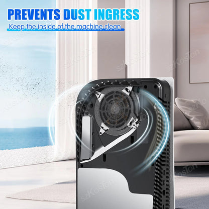 PS5 Slim & Pro Cooling Fan Dust Filter Kit – Silicone Dust Plugs & Dustproof Accessories for Game Console