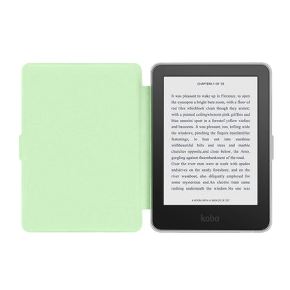 Kobo Clara 2E Case with Screen Protector — 6" Auto Sleep Leather Magnetic Cover & Transparent Acrylic Funda