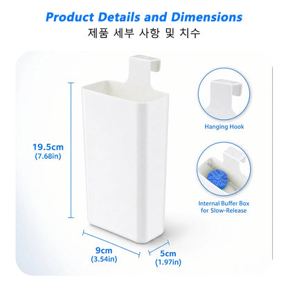iLMH Toilet Bowl Cleaner Dispenser - Hanging Slow-Release Tank Replacement Cleaning Buffer Box