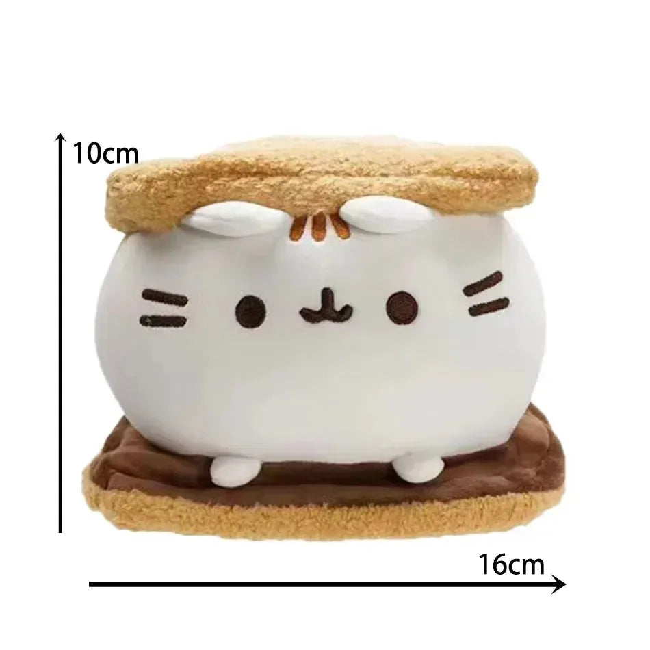 Cute Simulated Cat Plush Doll - Soft Anime Cat Stuffed Toy for Tabletop, Bedroom, and Home Decor, Kids’ Gift