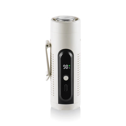 2026 3-in-1 Semiconductor ICE Cooling Turbo Fan – Portable USB Handheld Neck & Waist Mini Fan with LED Display 3000mAh Brushless Motor