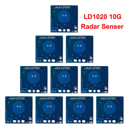 10/5/1PCS LD1020 Intelligent Microwave Radar Sensor – Low Power Micro Motion Human Presence Detection Module