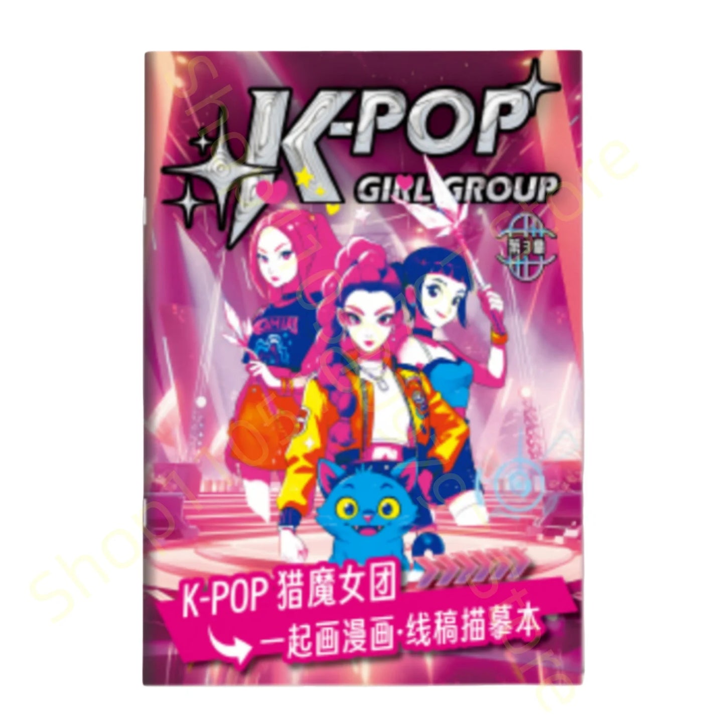 2025 KPop Demon Hunter Coloring Book – Line Drawing Picture Book, Painting Activity for Kids, Birthday Gift