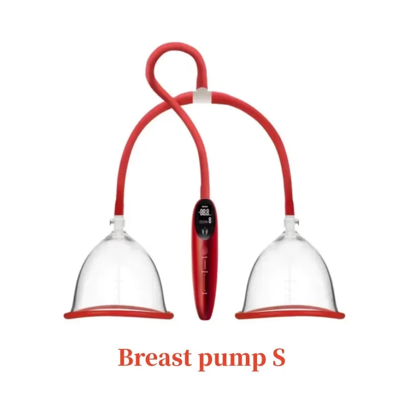 Electric Breast Massage Pump with Smart Vacuum Suction, Portable Breast Enhancement & Massage Therapy Device for Women