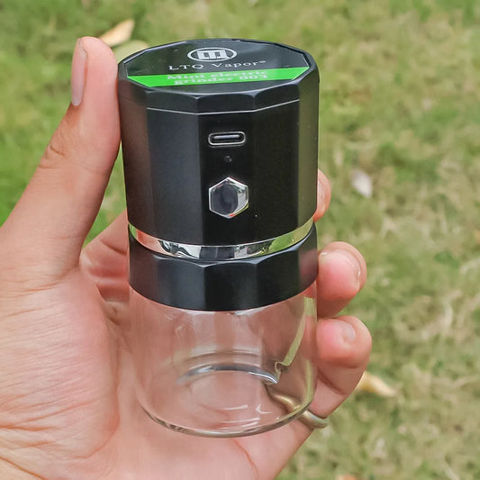 SMO Portable Electric Tobacco & Herb Grinder – Dry Grass Crusher Machine with Intelligent Touch Smoke Prevention
