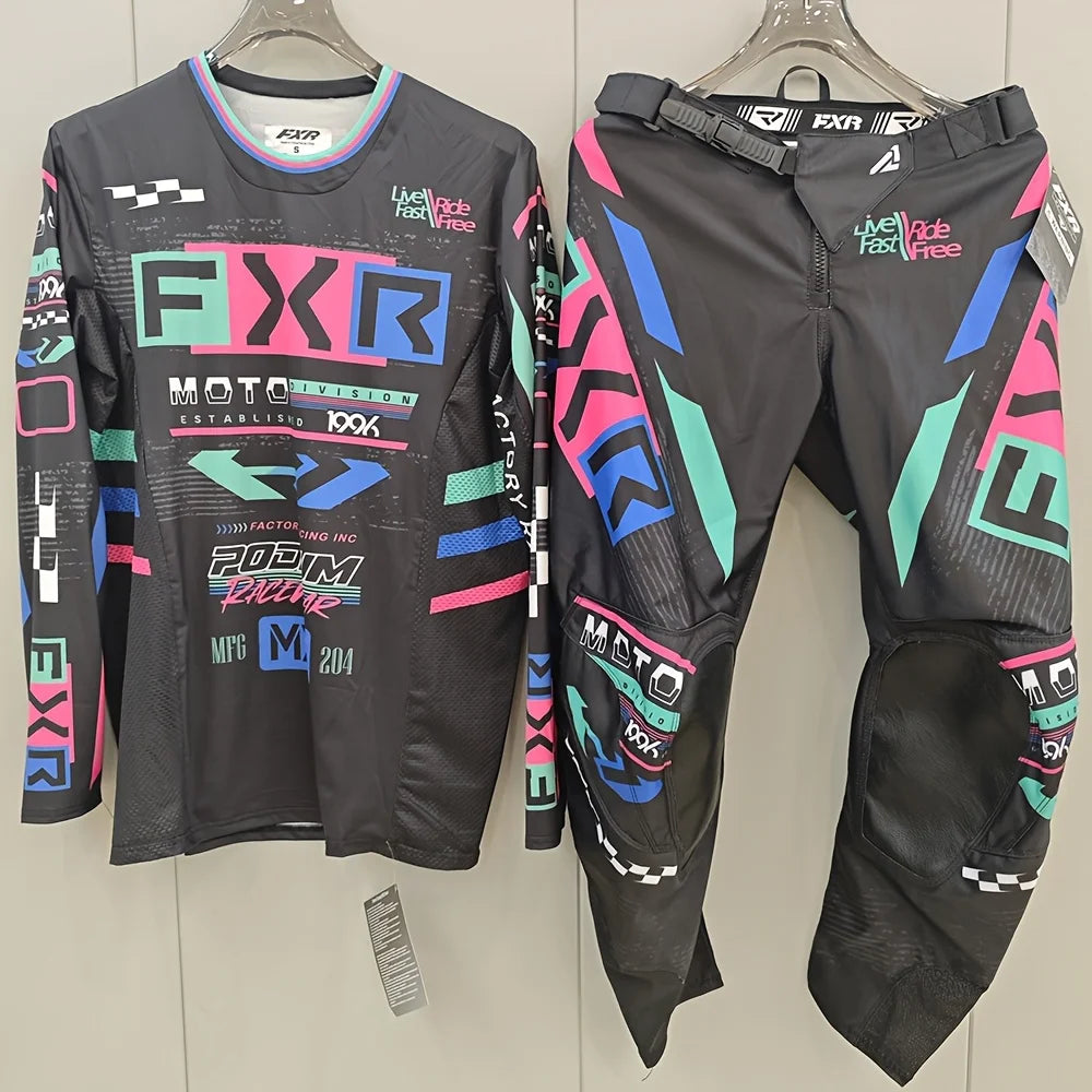 FXR 2025 Off Road Motocross Gear Set – 2025 FXR Off‑Road Motocross Jersey & Pants Moto Kit Combo for Dirt Bike Racing