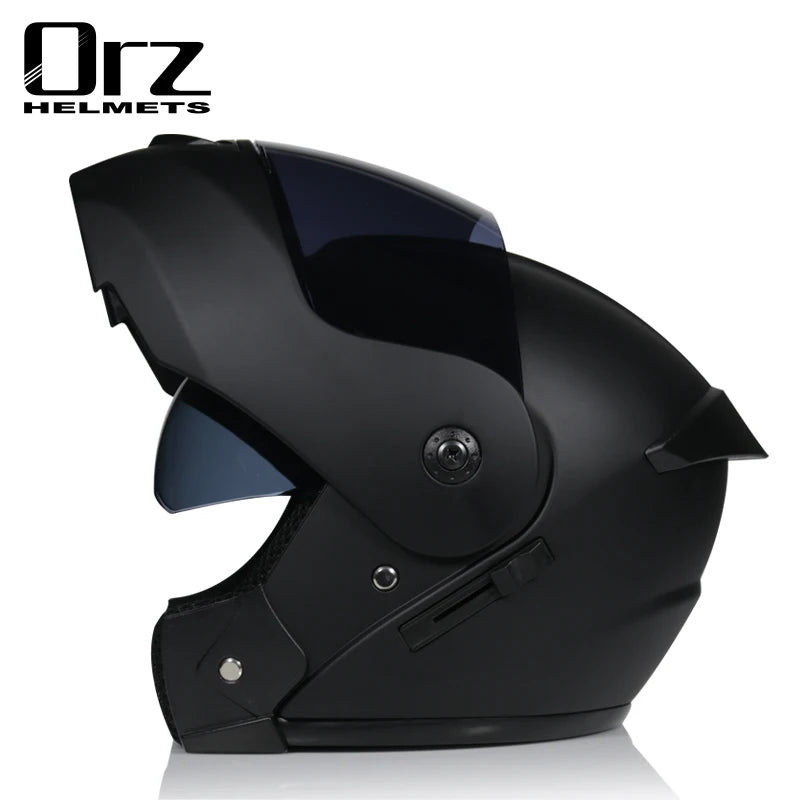 Dual Lens Full Face Motorcycle Helmet - Racing Downhill Motorbike Protective Safety Helmet Gear