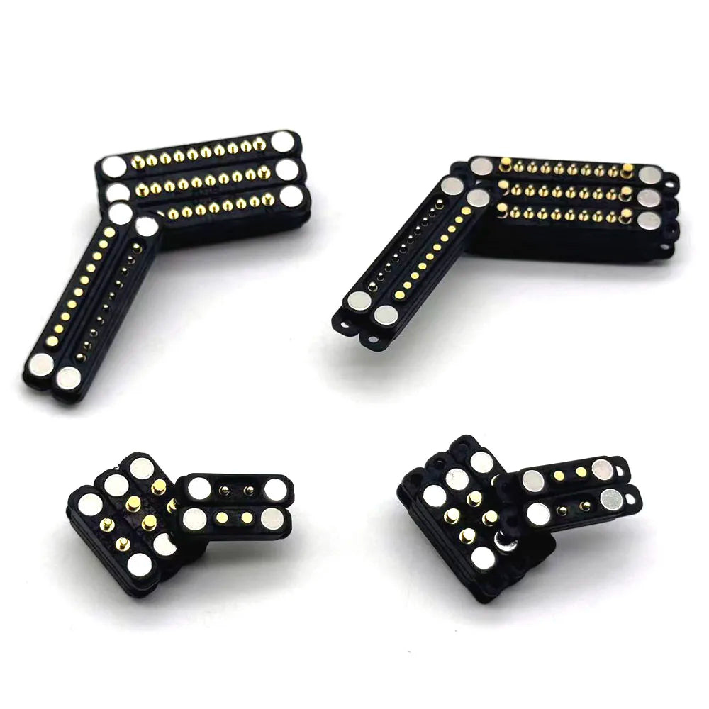 Magnetic Pogo Pin Connector - 5A Waterproof High-Current Spring Probe Male Female DC Charging Connector, 2/3/4/5/6/7/8 Pin