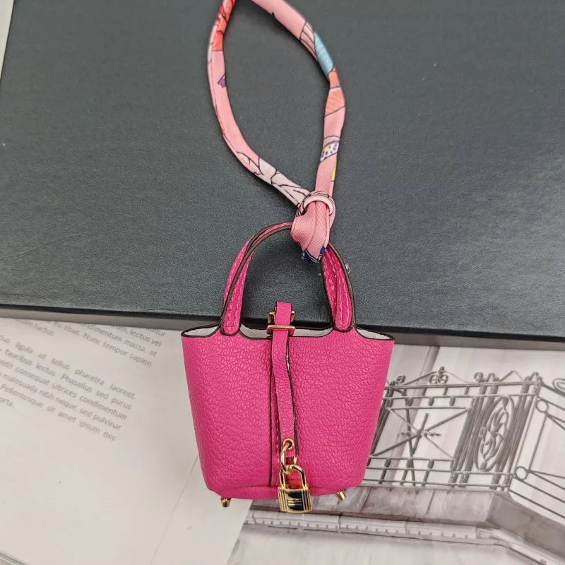Mini Bag Pendant Keychain – Creative Portable Zero Wallet, Bracelet, and Bluetooth Earphone Multifunctional Hanging Accessory