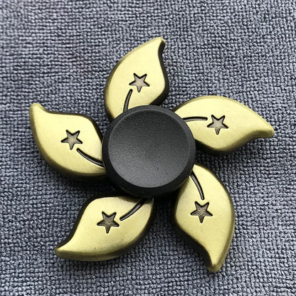 Bronze Metal Alloy Fidget Spinner R188 – Silent Hand Gyro Stress Relief Toy for Kids & Adults
