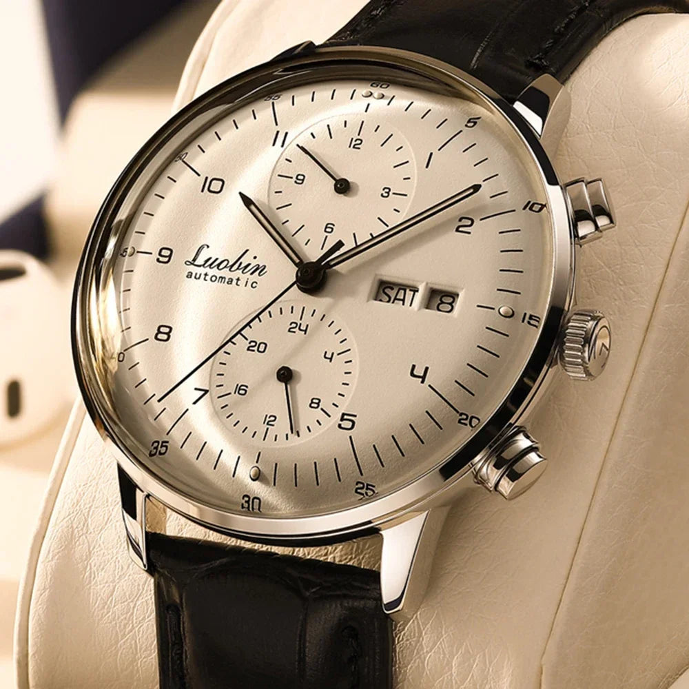 Men’s Fashion Mechanical Watch — 2023 Business Automatic Stainless Steel Luminous Designer Wristwatch
