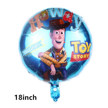 Disney Toy Story Buzz Lightyear Birthday Party Decoration Set – Foil & Latex Balloons, Happy Birthday Banner & Cake Topper for Kids Boys Hero Theme Party