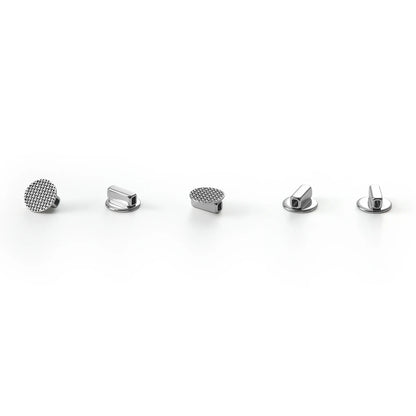 AZDENT 10PCS Orthodontic Lingual Buttons - Bondable Round Mesh Base Single Tube Dental Treatment Accessories