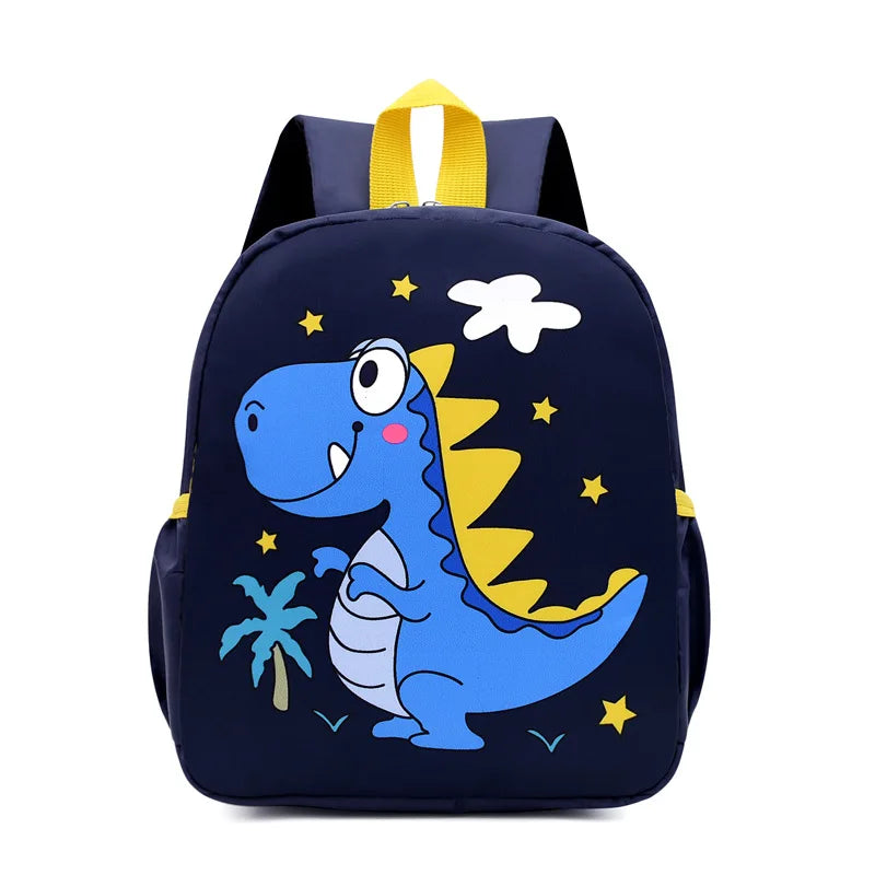 Cute Cartoon Dinosaur Baby Backpack – Adjustable Kindergarten Schoolbag for Boys & Girls