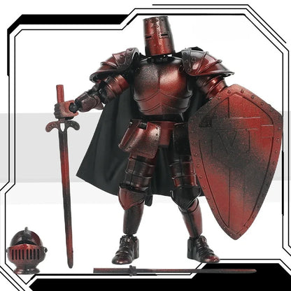 Medieval Knight Lucky 13 Action Figure – Movable Joint 3D Building Block Toy for Boys & Gift