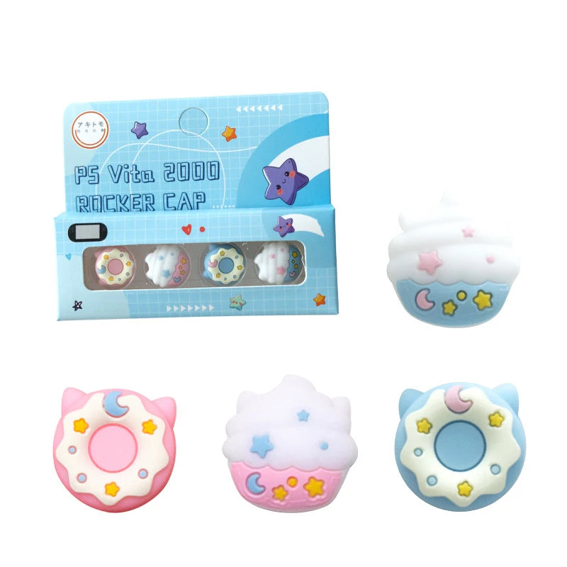 4pcs Silicone Thumb Stick Grip Caps for PS Vita | Joystick Protector for PSV 1000/2000
