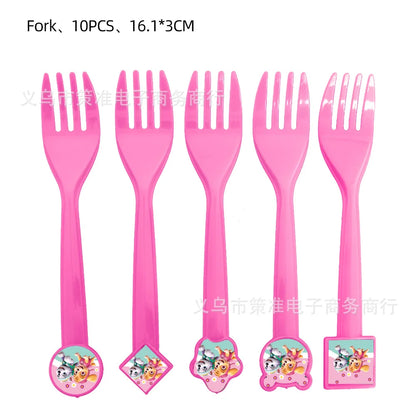 PAW Patrol Skye Pink Birthday Party Decorations Set – Foil Balloon Backdrop, Disposable Tableware & Baby Shower Supplies for Girls Kids Gifts
