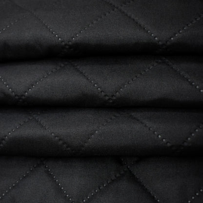 Quilted 100% Blackout Curtains - Heavy Duty Window Drapes for Living Room and Bedroom - Winter Thermal Curtains - Ready Made with Eyelets