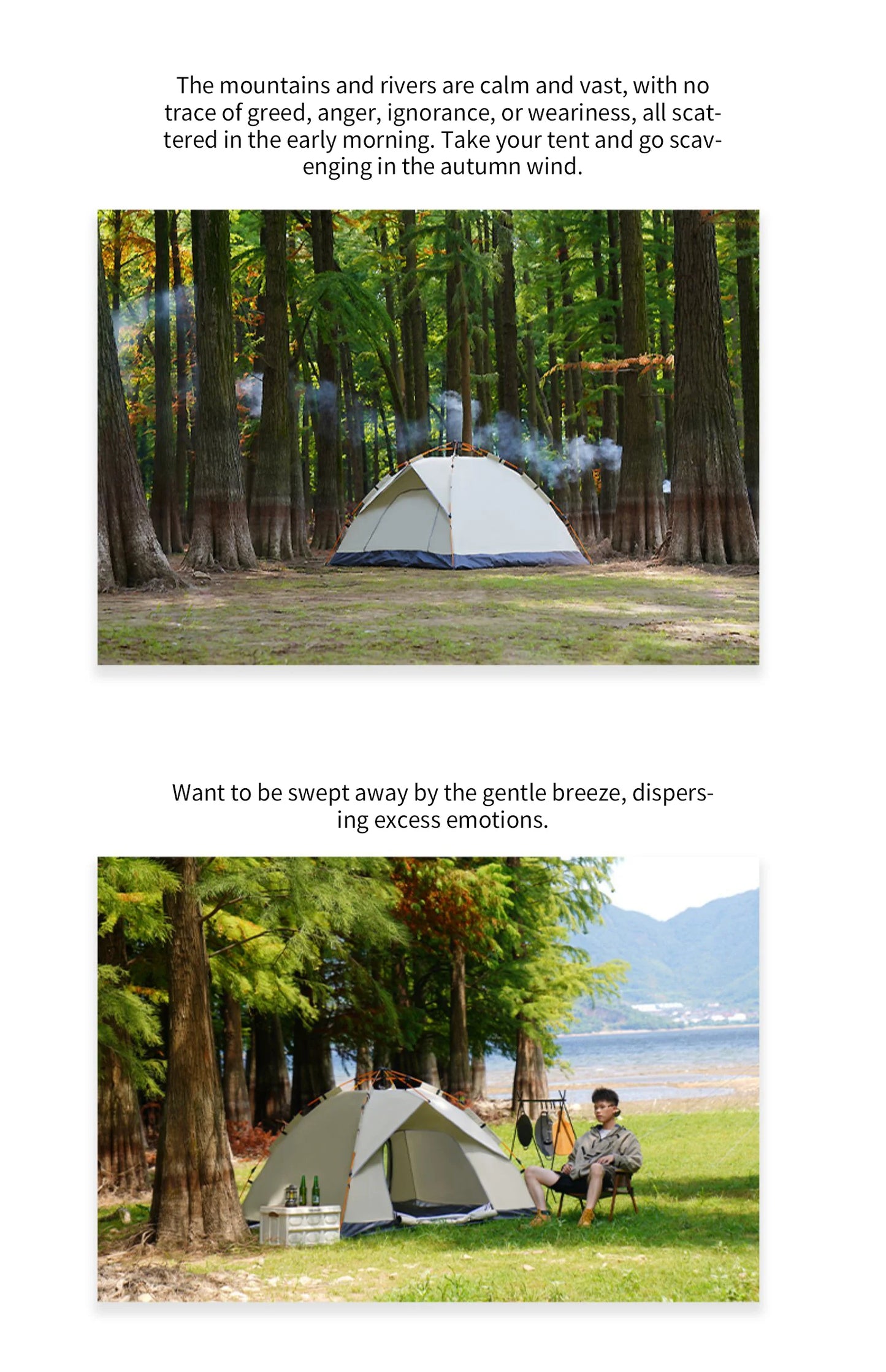 Outdoor Folding Tent – Fully Automatic Quick Open, 3-4 Person Self-Driving Camping Tent, Rain & Sun Proof, Portable